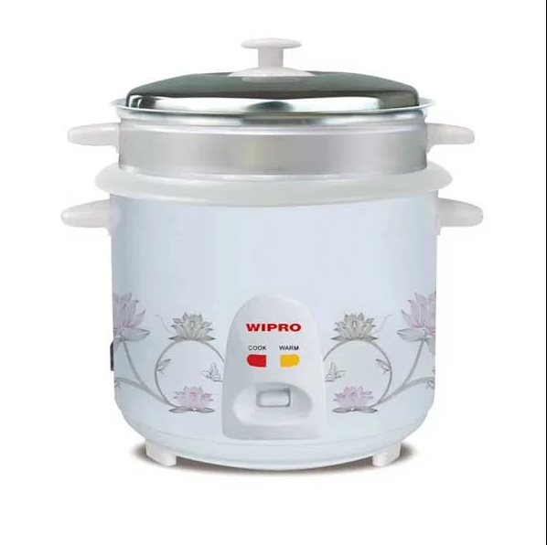 Wipro 2.8L Rice Cooker (2 Kg) 1000W – WRC-28000 | Powerful Efficient Large Capacity Family Cooking Solution