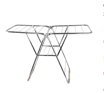 Wazuka Stainless Steel Cloth Rack (A-Z Full Bar Stainless Steel)